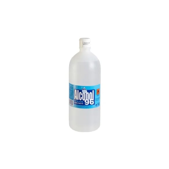 Alcohol 96 botella 1lt (6Uds)