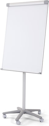 thumbnail of Bi-Office Quadro branco magnético com cavalete móvel, flipchart com rodas, estrutura de alumínio 70 x 100 cm