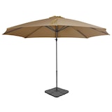 thumbnail of Sombrilla de jardín con base portátil gris taupe