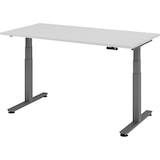 thumbnail of bümö elektrisch höhenverstellbarer Schreibtisch 160x80 cm in grau, Gestell graphit - Schreibtisch höhenverstellbar elektrisch mit Memory-Steuerung,