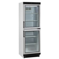 Nordcap Glastürkühlschrank KU 380 2G, mit Umluftkühlung und 2 Glastüren mit Griff