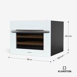 thumbnail of Klarstein Vinsider 24 Built-In Uno Weinschrank | 24 Flaschen | Integrierbar | LED | Weiße Glastür Weiß