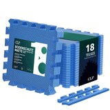 thumbnail of Tappetini di protezione per pavimenti 30x30 cm blu/set da 18 pezzi