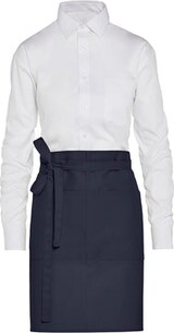 thumbnail of BRUSSELS - Short Recycled Bistro Apron with Pocket: One Size / Grey