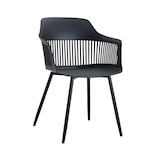 thumbnail of METRO PROFESSIONAL Restaurantstoel Uvita set van 4, staal/kunststof, zwart