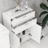 thumbnail of kleankin kleankin Móvel Auxiliar Casa de Banho 2 Gavetas e Armário 60x30x93 cm Branco