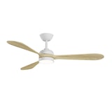 thumbnail of Ventilador de Techo Sulion Tonda Blanco DC Palas Madera Clara 132cm