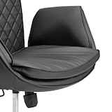 thumbnail of Bürostuhl Schneidersitz / Drehstuhl Criss Cross 10 PU schwarz hjh LIVING
