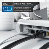 thumbnail of CSL - 0,5m Telefonkabel TAE-F Stecker auf RJ11 Stecker − Int. Norm 6P4C / 4-polig belegt − Flachkabel - TAE-F - weiß