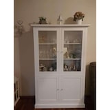 thumbnail of shopinnovativo -Vetrina 4 ante arte povera in legno massello e mdf con rifinitura in bianco 120X41X187 H