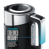 thumbnail of Arendo Wasserkocher 1,7 l, 3000 W, Edelstahl, Schnellkoch Funktion, Temperatureinstellung 70° C - 100° C