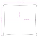 thumbnail of Toldo de vela rectangular tela Oxford beige 2,5x3 m