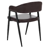 thumbnail of Lote de 2 sillas de comedor HWC-P29, silla de cocina, sillón, silla tapizada, industrial retro vintage imitación cuero ~ marrón oscuro