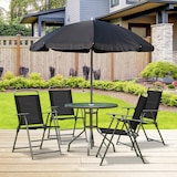 thumbnail of Conjunto Muebles Jardin 4 Sillas Mesa de Comedor Redonda Sombrilla Parasol