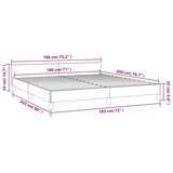 thumbnail of vidaXL Bedframe zonder matras stof donkergrijs 180x200 cm