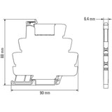 thumbnail of Weidmüller Optokoppler TOS 24VUC 24VDC2A 1127180000