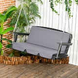 thumbnail of Outsunny cojín para columpio de 2 piezas 130x45x5 cm cojín para balancín cojín de asiento y respaldo acolchado para jardín terraza balcón exterior
