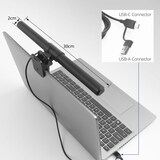 thumbnail of ACT AC8050 Laptop Ledlamp | Dimbaar | Clip-on | Verschillende kleurtemperaturen | Voeding via USB | Zwart