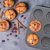 thumbnail of Relaxdays Muffinform, 2er Set, 12er Muffinbleche, antihaftbeschichtet, Carbonstahl, Muffins & Cupcakes, Ø  6,5 cm, grau