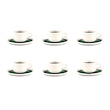 thumbnail of Tasse 20cl et soucoupe Ø15cm OXYGEN - 12 pièces - Vert de gris