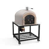 thumbnail of MF - Forno a Legna da Esterno in Muratura Modello VESUVIUS (Bianco - 100 x 100 x 157 cm) – Isolato con Sughero e 3 Coperte in Ceramica