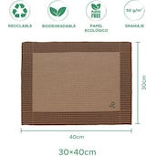 thumbnail of MONOUSO - Tischsets Papier30x40cm Kraft "Hahnentrittmuster" 50g (500 Stück)