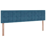 thumbnail of vidaXL Ottoman-Bett mit Matratzen Dunkelblau 160x200 cm Samt