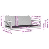 thumbnail of vidaXL Hängebank Schwarz 109x62x40 cm Poly Rattan