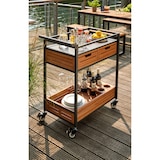 thumbnail of METRO PROFESSIONAL Outdoor Servierwagen Lynx, Alu/Eukalyptus, schwarz