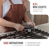 thumbnail of Victoria Mini Cocotte Induktion Gusseisen Emailliert Mini Dutch Oven 0,3L, 1-2 Portionen, VIC-39202, Schwarz