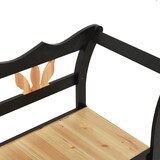 thumbnail of vidaXL Sitzbank Schwarz 107x45x75,5 cm Massivholz Tanne