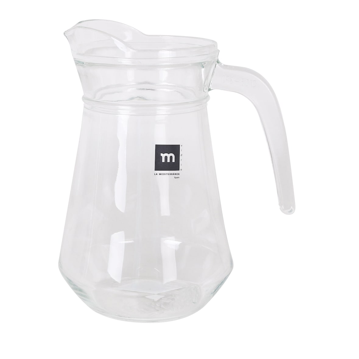 LA MEDITERRÁNEA Caja 6 Jarras de mesa, vidrio, transparentes, 1L