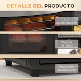 thumbnail of HOMCOM horno eléctrico multifunción de sobremesa mini horno tostador de 30L 1600W freidora de aire con 7 modos de calor y temporizador 43x39x39 cm