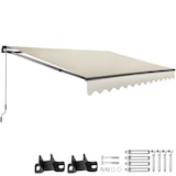 thumbnail of tectake Toldo con brazo articulado ORNELLA con soporte de pared - 300 x 250 cm beige