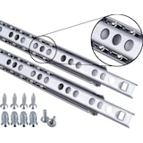 thumbnail of Schubladenschienen 2 STÜCK Teilauszug Rollenauszug Kugelführung H 17 L 470 mm
