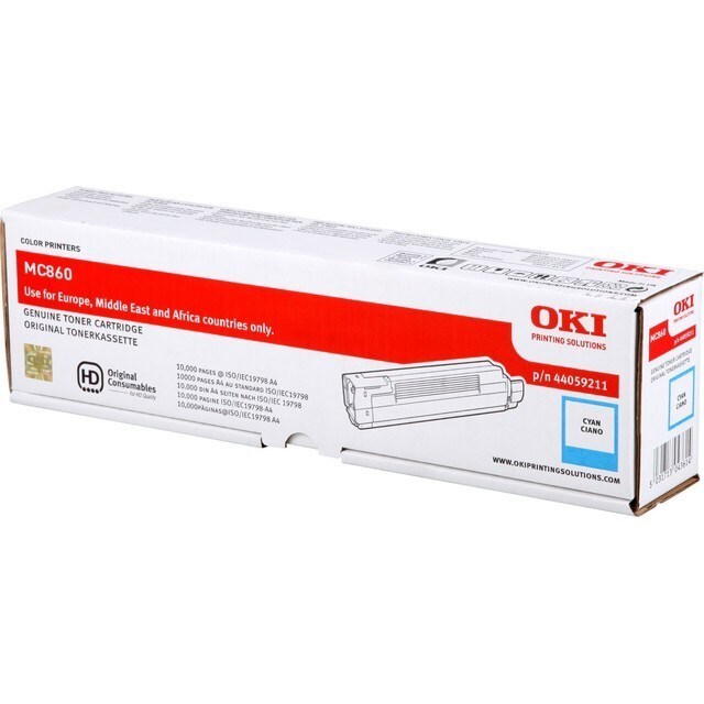 Laser/Kopierer OKI 44059211 OKI MC860 TONER CYAN