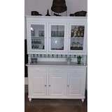 thumbnail of shopinnovativo -Cristalliera 6 ante 3 cassetti arte povera in legno massello e mdf con rifinitura in bianco 158x47x213 H