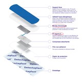 thumbnail of Blaues detektierbares elastisches Pflaster 50x72mm - 50St