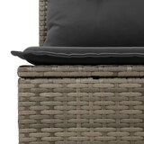 thumbnail of vidaXL 8-tlg. Garten-Sofagarnitur mit Kissen Grau Poly Rattan