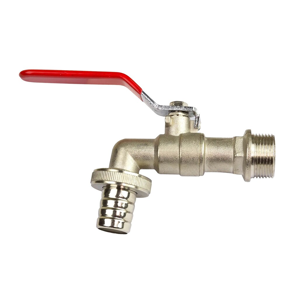 Messing Kugelauslaufhahn 1 Zoll 33mm Absperrhahn Kugelhahn Garten Auslaufhahn