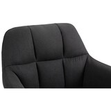 thumbnail of Barhocker Natoma Stoff schwarz/Metall matt schwarz