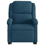 thumbnail of vidaXL Massagesessel mit Aufstehhilfe Blau Samt