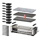 thumbnail of Unold 48760 RACLETTE Delice Basic für bis zu 8 Personen, Große, rechteckige Naturstein-Grillplatte
