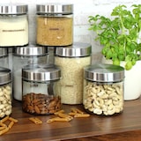 thumbnail of Vorratsdose L Glasbehälter 1,7 Liter Aufbewahrungsglas Vorratsglas 3St