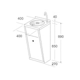 thumbnail of Lavamanos con Pedal Industrial para Quirófano en Acero Inoxidable - LV-PP