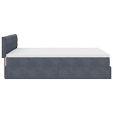 thumbnail of vidaXL Ottoman-Bett mit Matratze Dunkelgrau 140x190 cm Samt