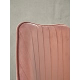 thumbnail of Schreibtischstuhl Rosa Samt Design Drehstuhl mit Lehne, Schalenstuhl 120 kg Höhenverstellbar, Arbeitsstuhl ohne Rollen, Stuhl Schreibtisch