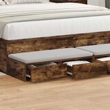 thumbnail of vidaXL Bedlades Gerookt eiken 160 x 36,5 x 16,5 cm Bewerkt hout
