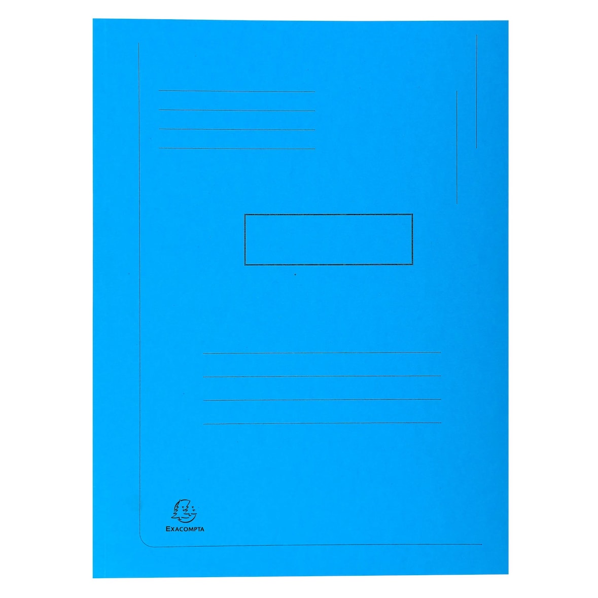 Exacompta - Réf. 445000E - Carton de 50 chemises imprimées avec 2 rabats Forever® 290 g/m² - dim 24 x 32 cm pour documents format A4 - 4 couleurs