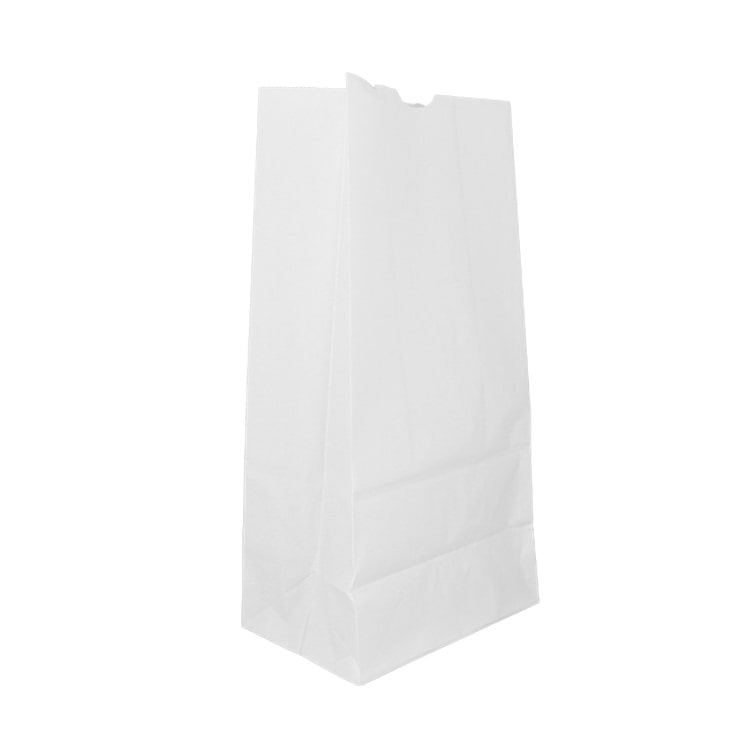 MONOUSO - Papiertüten ohne Henkel Kraft-weiss 60g/m² 18+11x34cm (500 Stück)